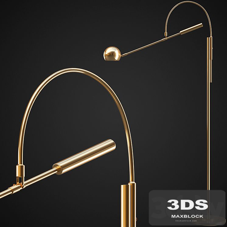 Floor lamp Restoration Hardware Orbiter II