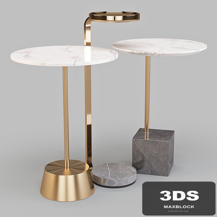 West Elm: Cube, Maisie and Murray - Drink and Side Tables Set 02
