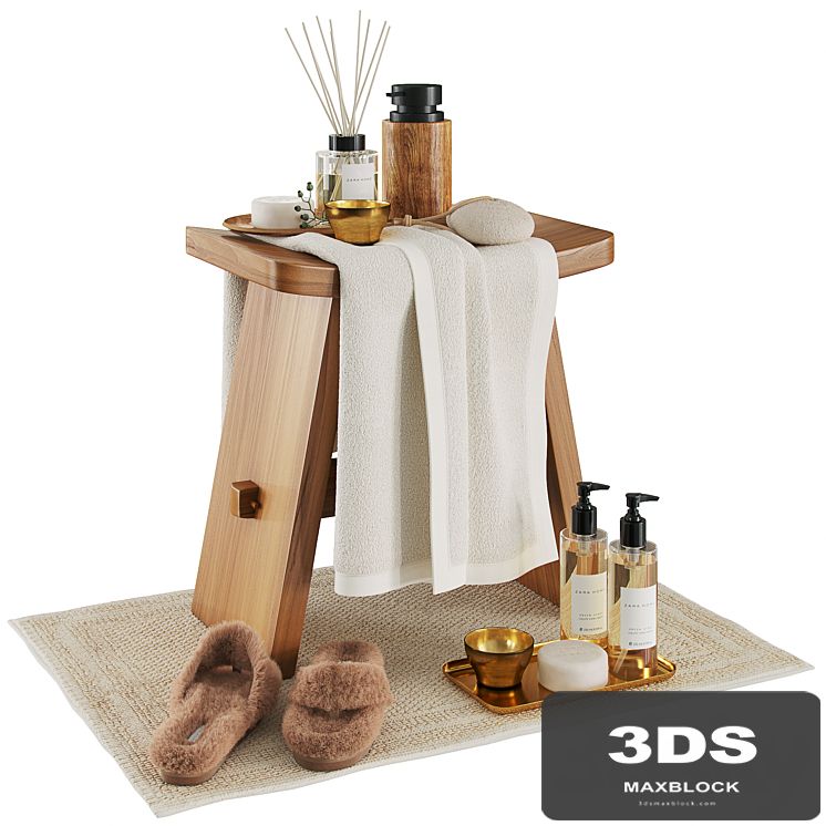 Zara home wood stool