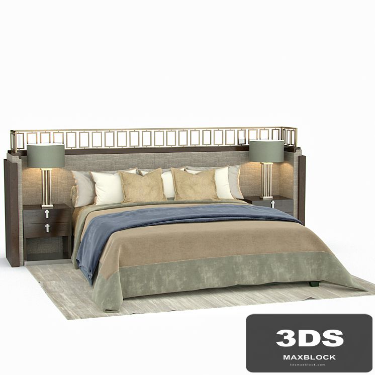 A bed in a modern style / Bed