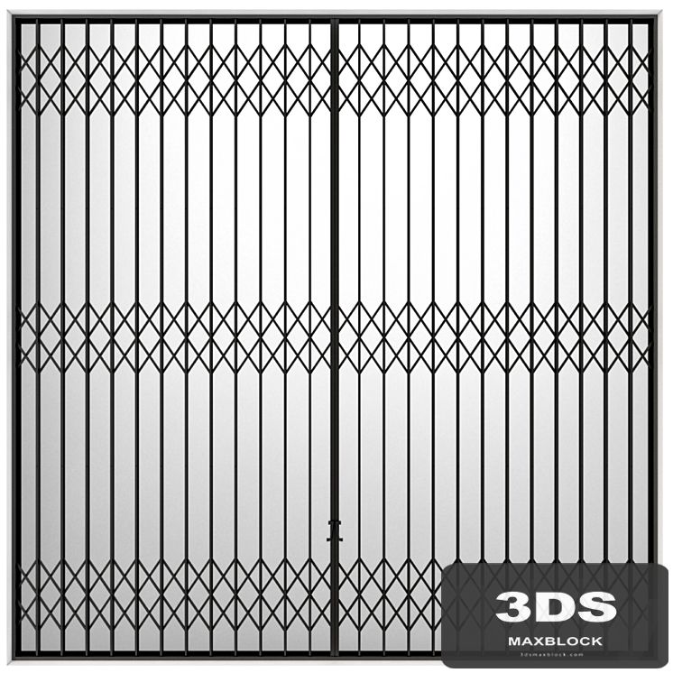 Metal sliding louver accordion type Screen