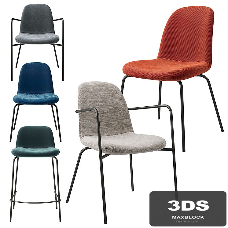 Tibby AM.PM chair set in various textures