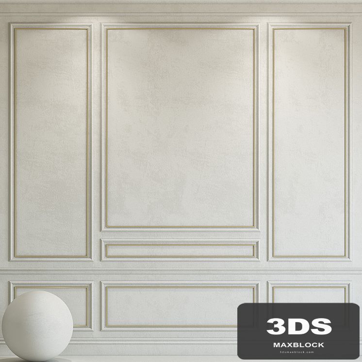 Decorative plaster with molding 96