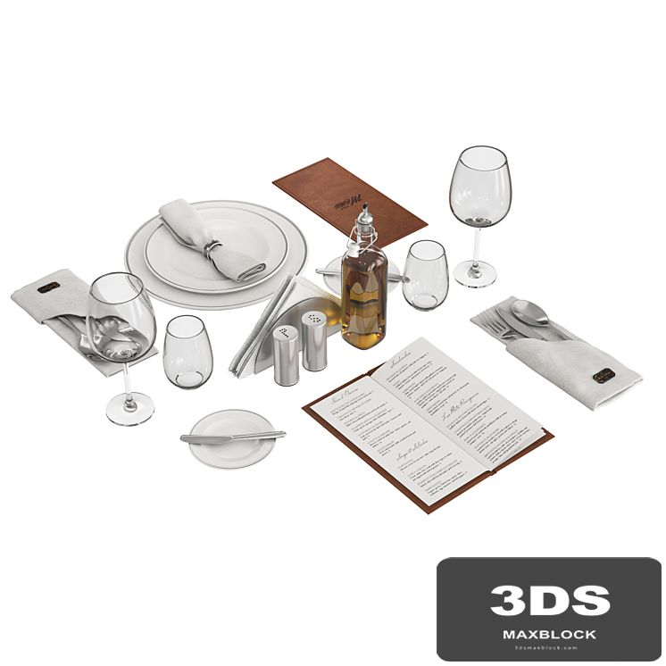 Restaurant table decorative set