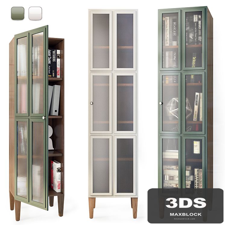 Bookcase, one-door Andersen. Cabinet / bookcase by Etg-Home