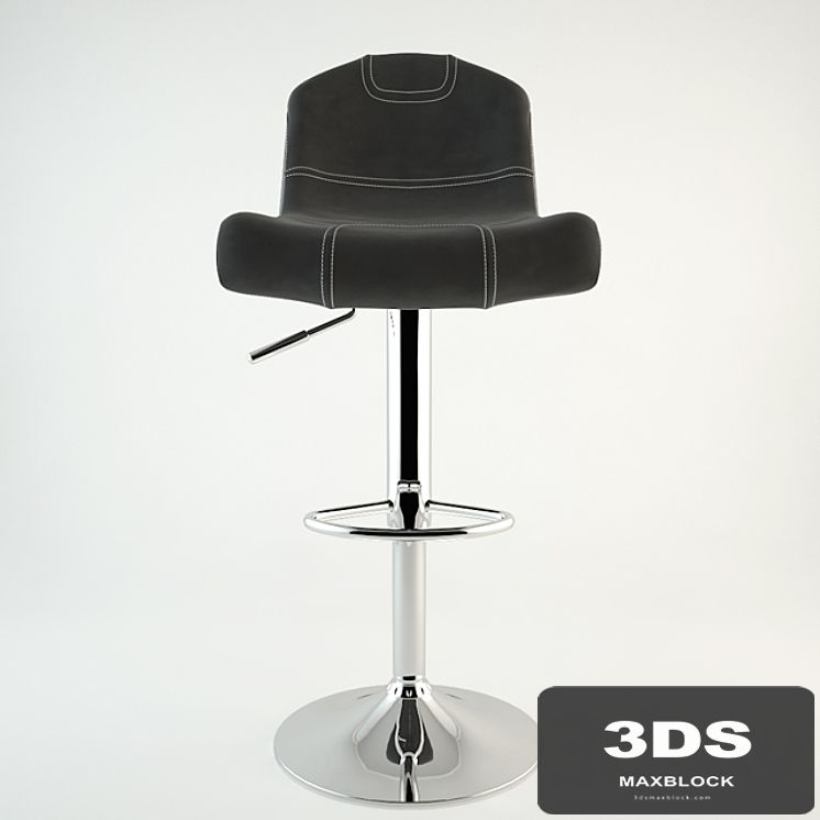 League Barstool in Black