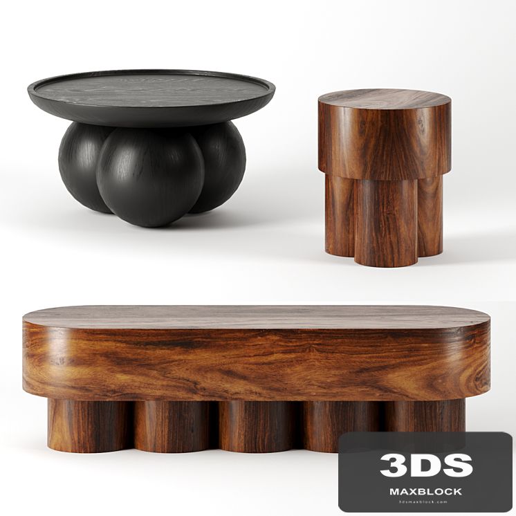 Coffee tables set by pfeifer studio