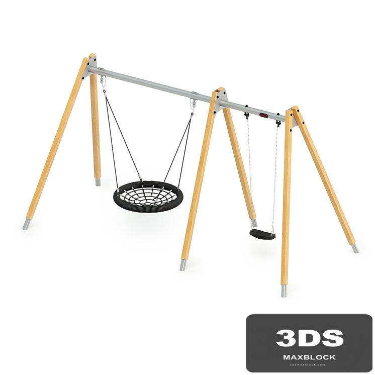 Swing 2,5m Solid Wood Kompan