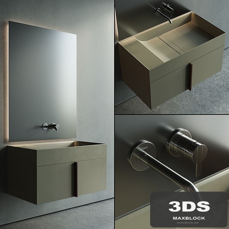 Inbani Paral Vanity Unit Set 1