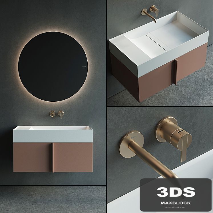 Inbani Paral Vanity Unit Set 2