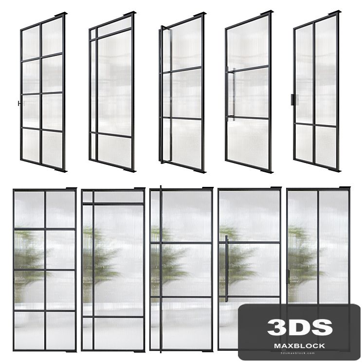 Stalen deuren huys doors