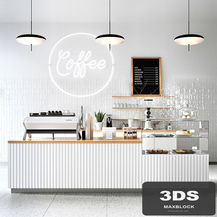 COFFEE SHOP 4 (Corona, Vray)