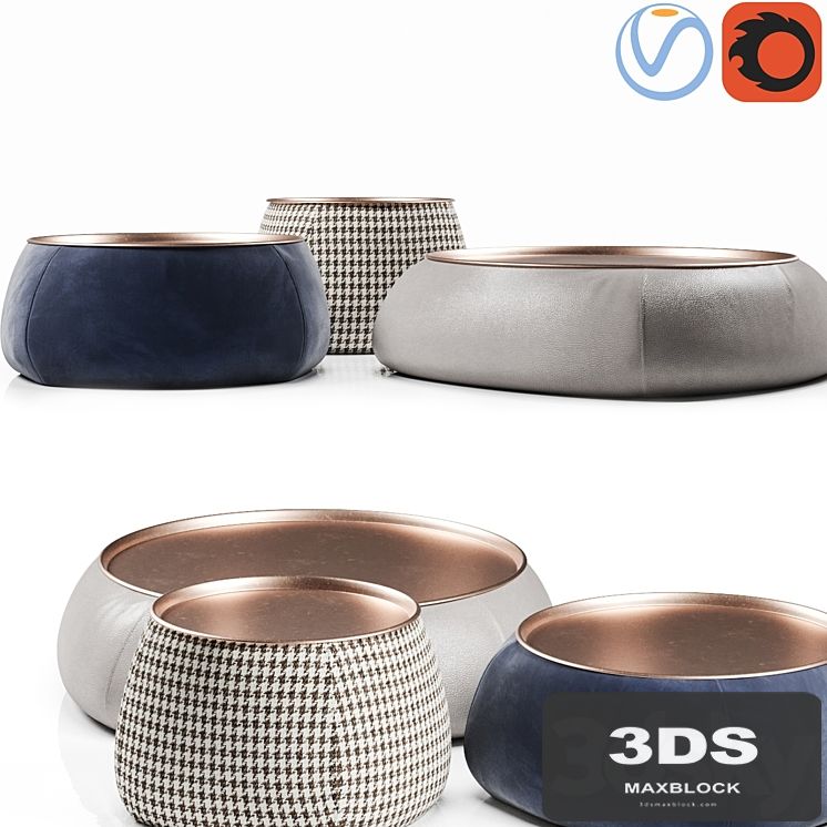 B&B Italia Lady Fat table set