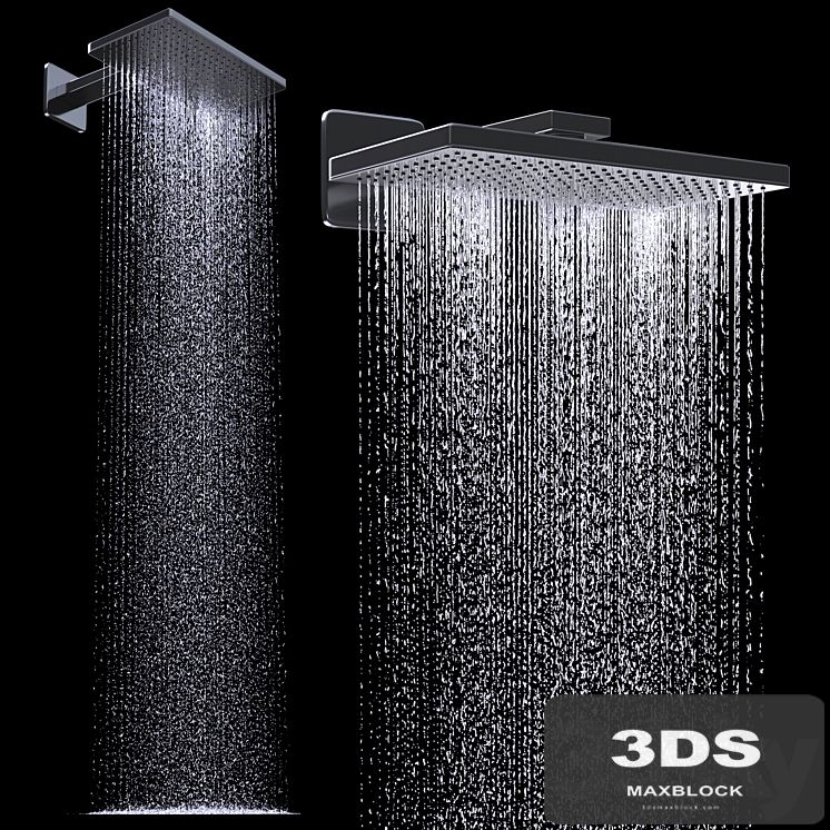 Overhead shower 460 300 1 jet