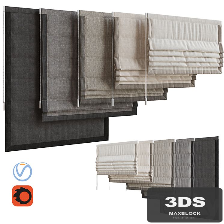 Set of Roman blinds 7