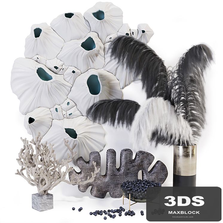 Decorative set - feather