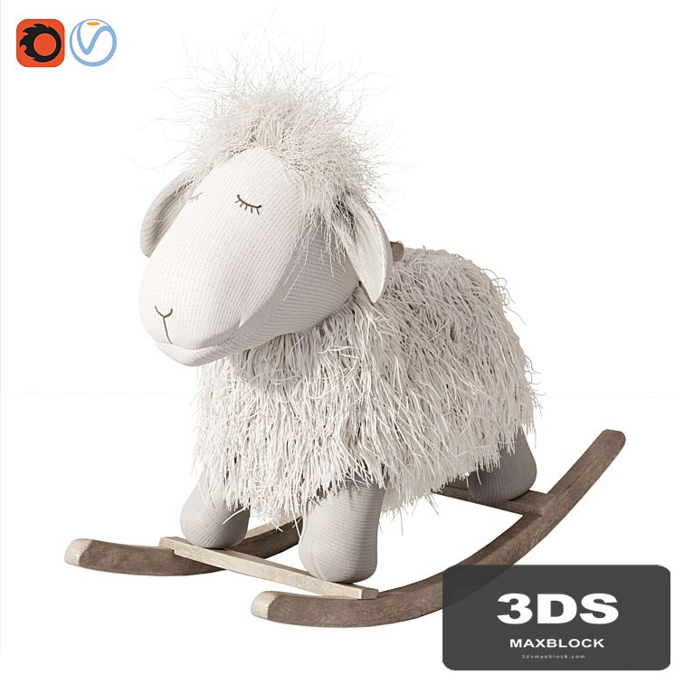Rocking Lamb chair toy Rocker for Kids