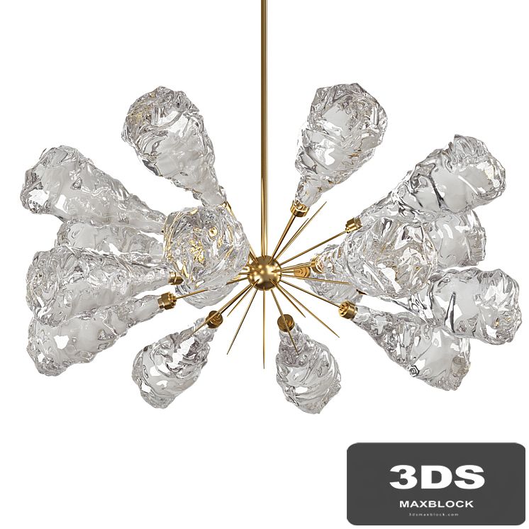Blossom LED Oval Starburst Chandelier by Levi Wilson from Hammerton Studio