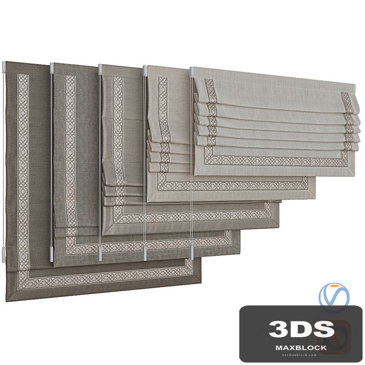 Set of Roman blinds 8