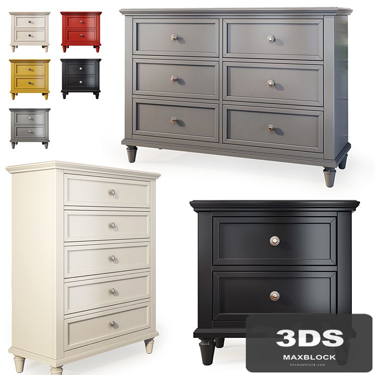 Chest of drawers, sideboard and bedside table Rae. Dresser, nightstand by Three Posts