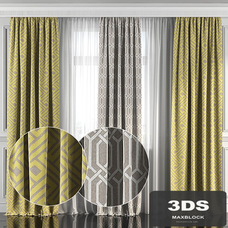 Curtains with window 155