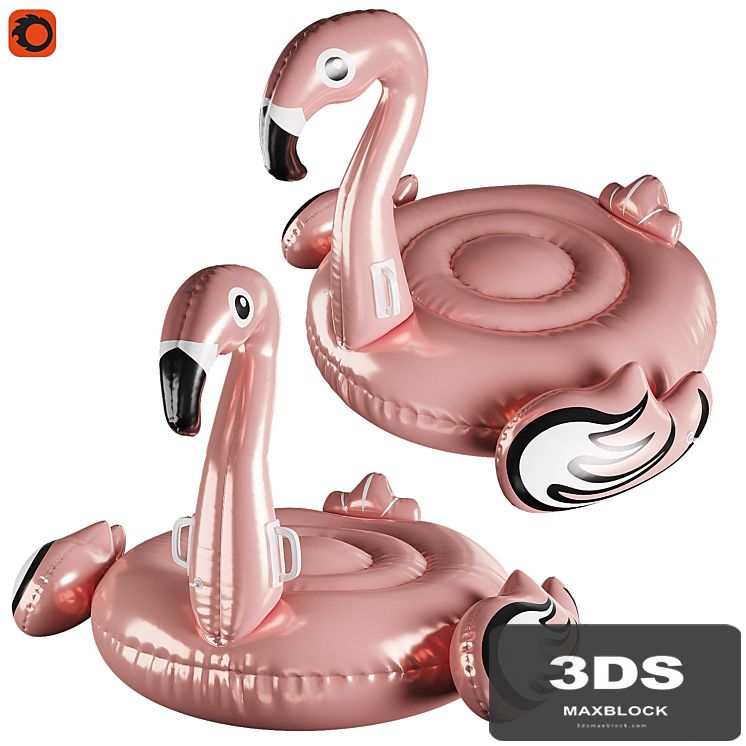 Inflatable flamingo circle