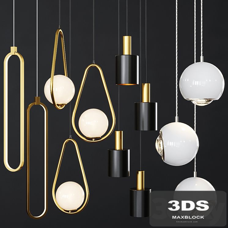 Pendant lights set 054