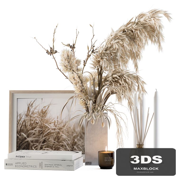 Decorative Set Dried Plants and Pampas - Set 46