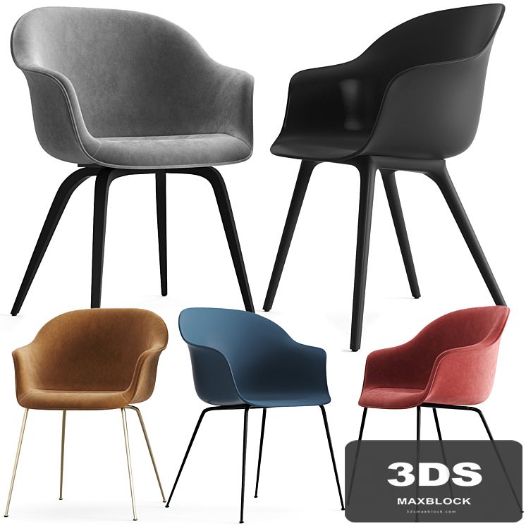Gubi Bat Dining Chair Collection