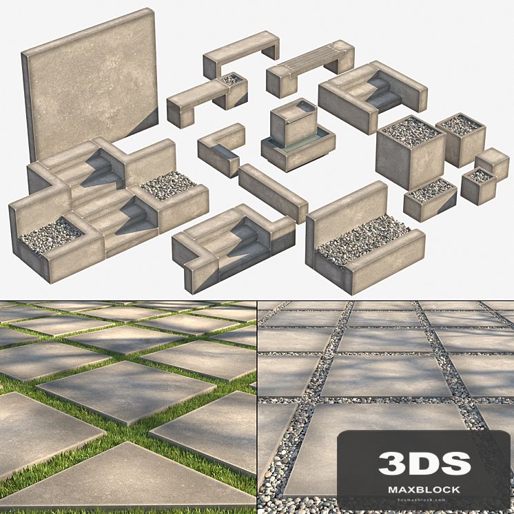 Garden elements set