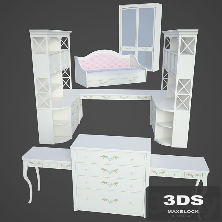Set children's furniture in the style of Provence