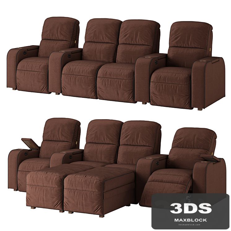 Moovia Dallas venice row 2 loveseats 2 normalseats