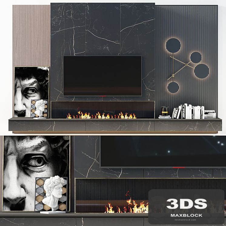 TV wall modern 56