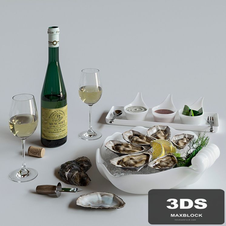 Oysters on a platter