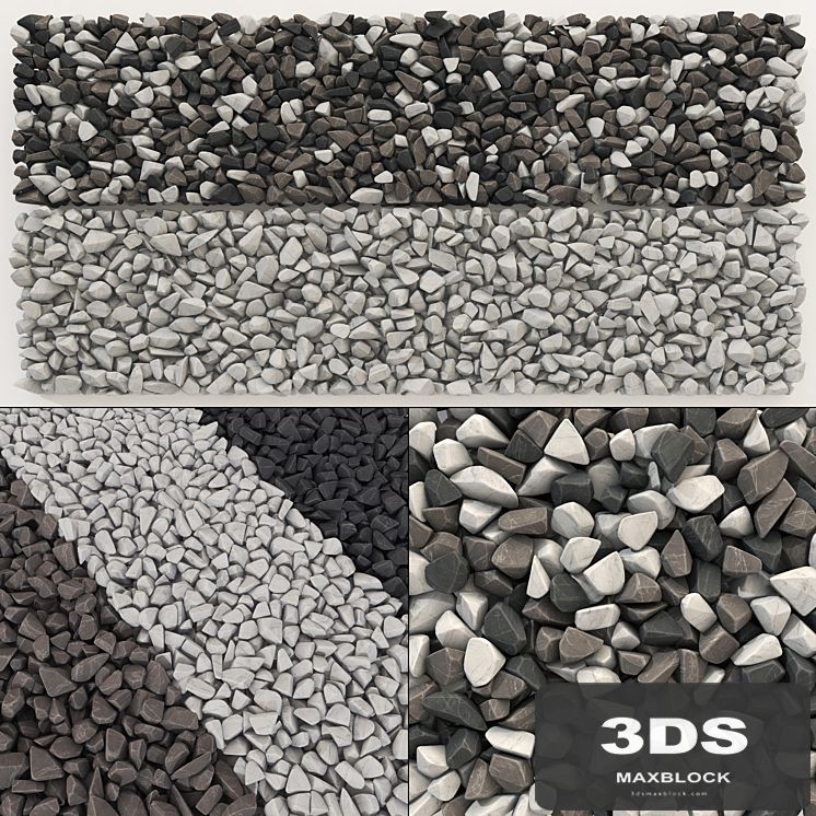 Rock brown white black stone n1 / Rock brown white black stone