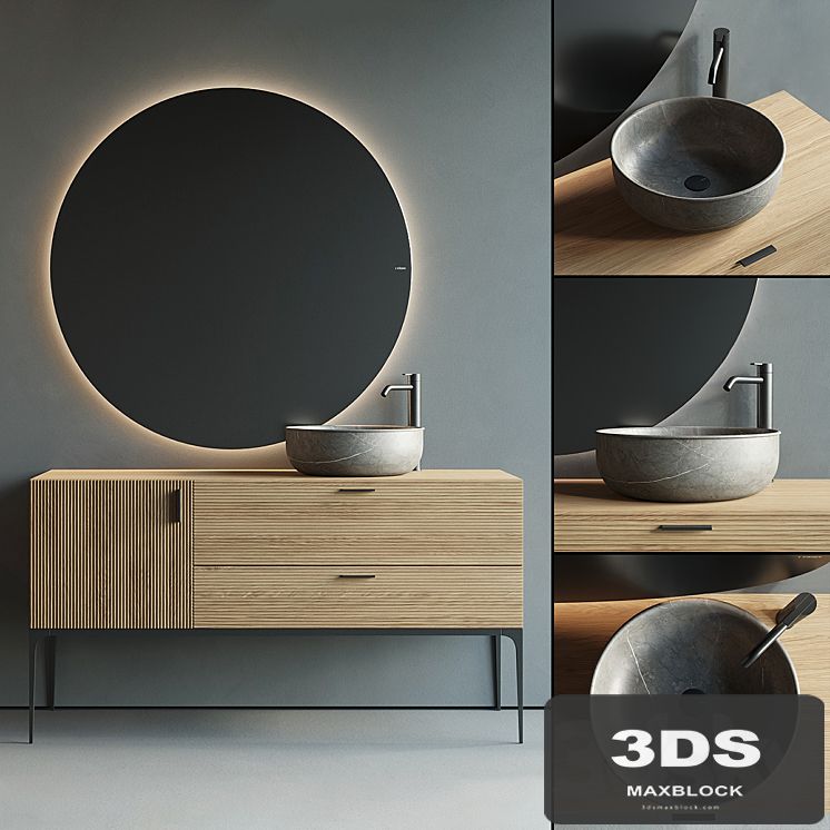Inbani Grate 02 Vanity Unit Set 2