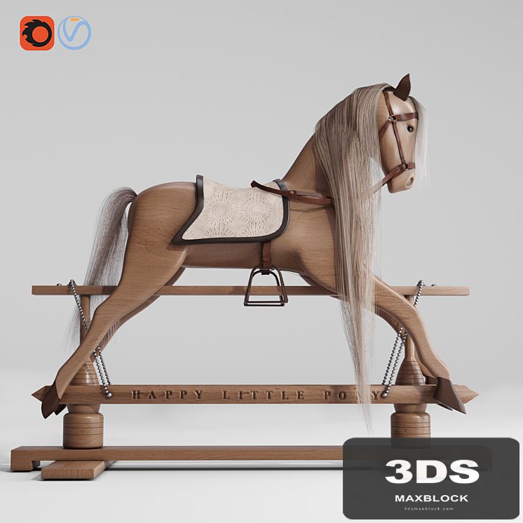 Rocking Horse Pony chair toy Rocker for Kids Children