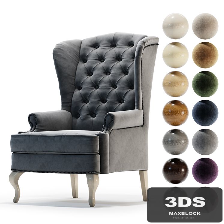 Fireplace armchair