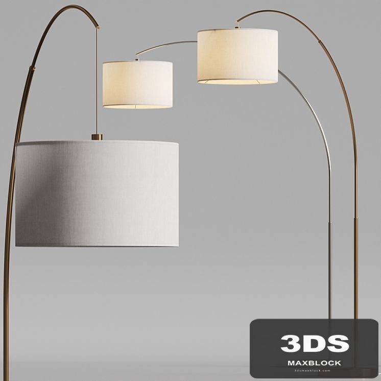 CB2 Big Dipper Arc Floor Lamps