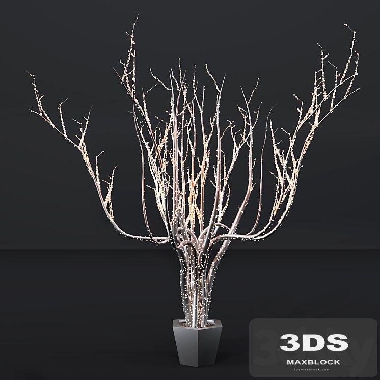 Outdoor lighting installation 3D model