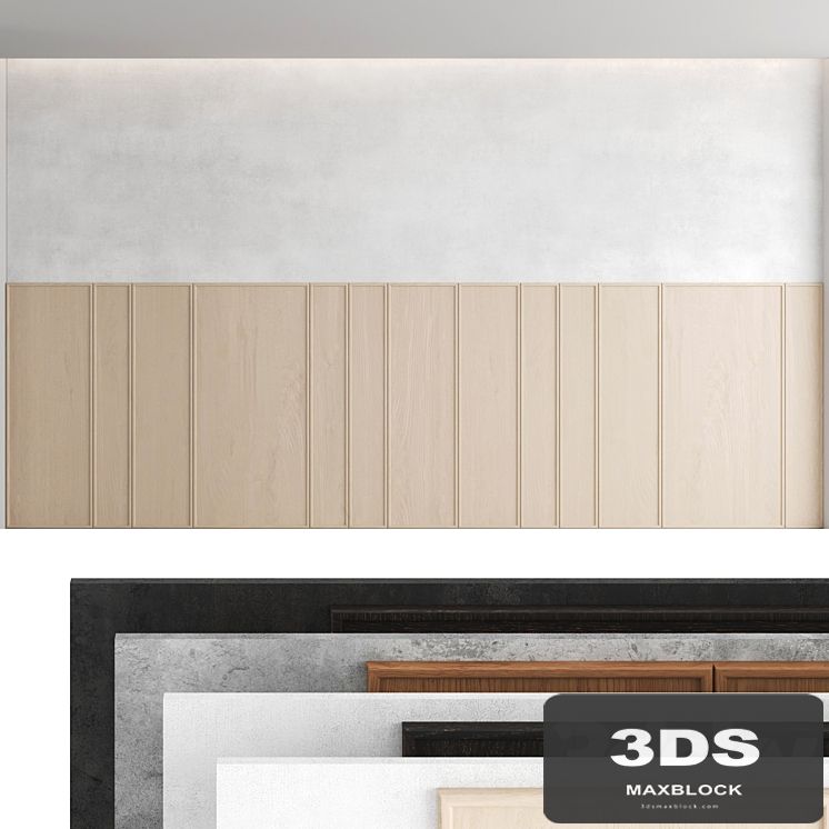 Decorative wall panel set 44