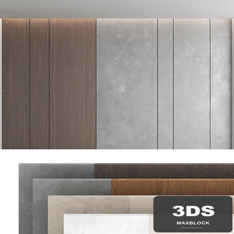 Decorative wall panel set 45