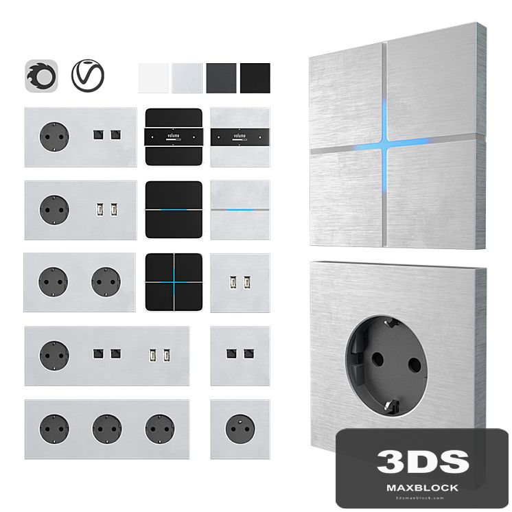 Sockets and switches Basalte