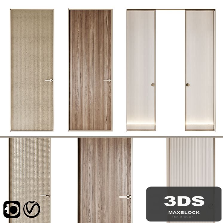 Aladin Swing Mono and Pocket door by Glas Italia set 02