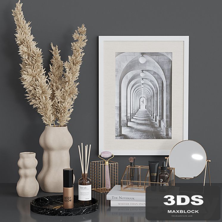 Decorative set HM for dressing table