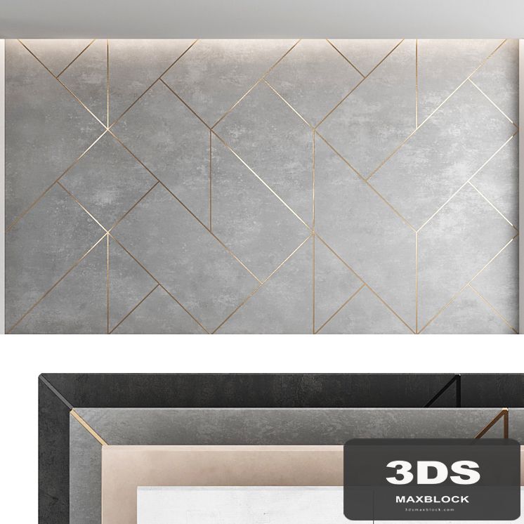 Decorative wall panel set 48