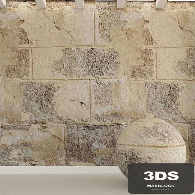Stone wall. Stone block. 147