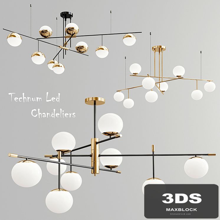 Technum Led Chandelier - 3 type