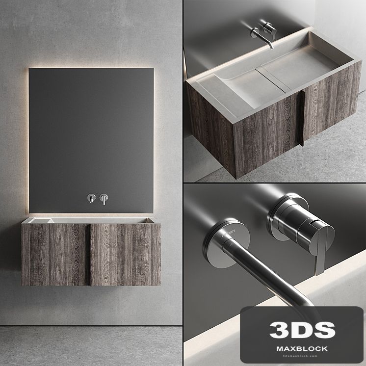Inbani Paral Vanity Unit Set 3