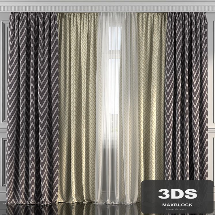 Curtains with window 195